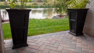 Brick paver patio